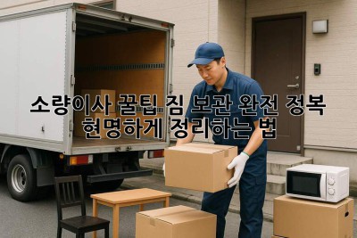 소량이사 꿀팁🍯 짐 보관 완전 정복! 📦 현명하게 정리하는 법