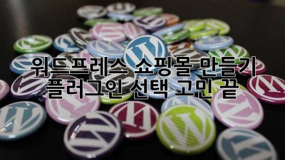 워드프레스 쇼핑몰 만들기: 플러그인 선택 고민 끝!