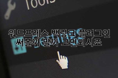 워드프레스 백링크 플러그인, 써볼까 말까 고민되시죠? 🤔