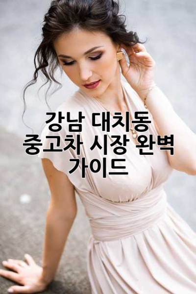 강남 대치동 중고차 시장 완벽 가이드