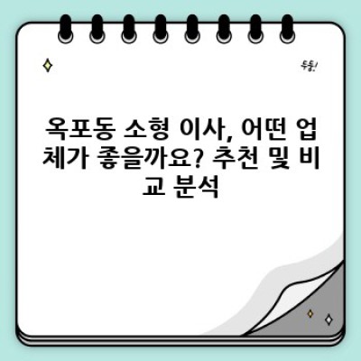거제시 옥포동 소형 이사, 어떤 이사서비스를 선택해야 할까요? (옥포1동 포함)