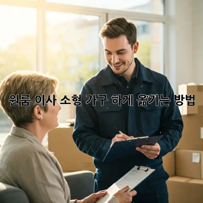 원룸 이사, 소형 가구 轻松하게 옮기는 방법!