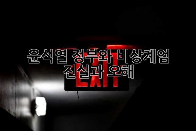 윤석열 정부와 비상계엄: 진실과 오해