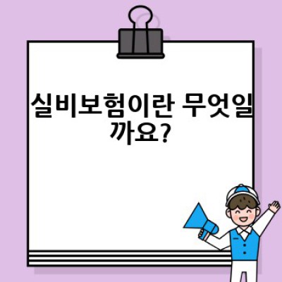 실비보험 추천: 어떤 실비보험을 선택해야 할까요? 나에게 딱 맞는 실비보험 찾는 방법!