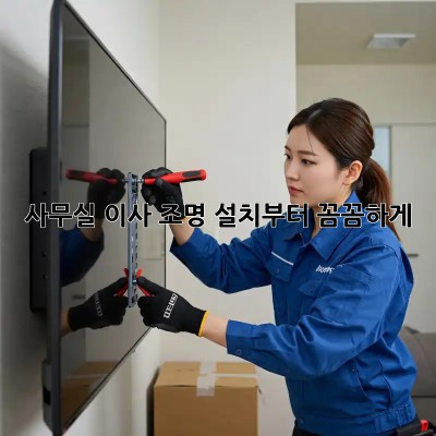 사무실 이사? 조명 설치부터 꼼꼼하게! ✨