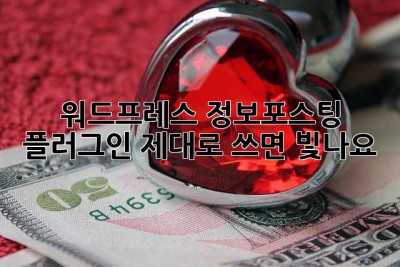 워드프레스 정보포스팅 플러그인, 제대로 쓰면 빛나요 ✨