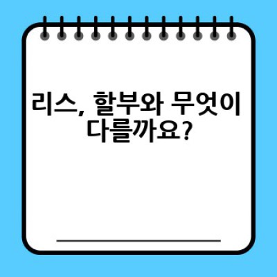 자동차 리스, 어떻게 하면 나에게 맞는 최고의 조건을 찾을 수 있을까요?