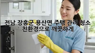 전남 장흥군 용산면 주택 관리 청소: 친환경으로 깨끗하게!