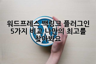 워드프레스 백링크 플러그인 5가지 비교: 나만의 최고를 찾아봐요! ✨