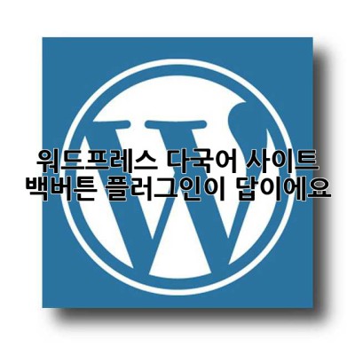 워드프레스 다국어 사이트? 백버튼 플러그인이 답이에요!