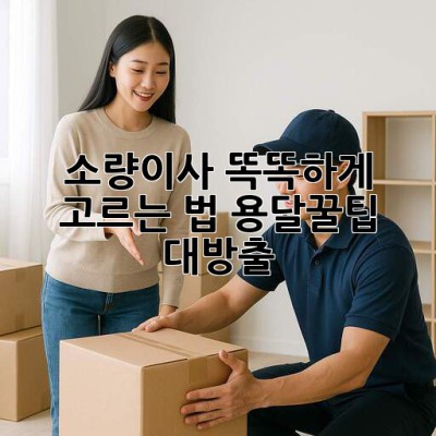 📦 소량이사, 똑똑하게 고르는 법! 용달꿀팁 대방출 🍯