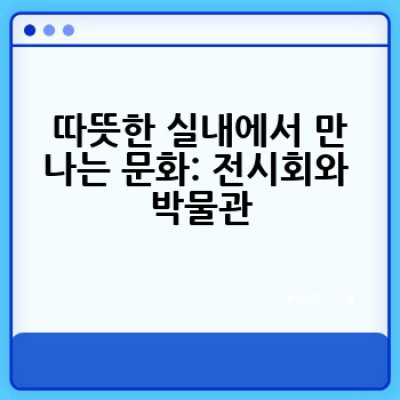 1월, 어디서 어떤 문화생활을 즐길까요? 추천 문화 행사 & 즐기는 방법