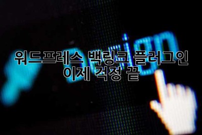워드프레스 백링크 플러그인? 이제 걱정 끝! 🚀