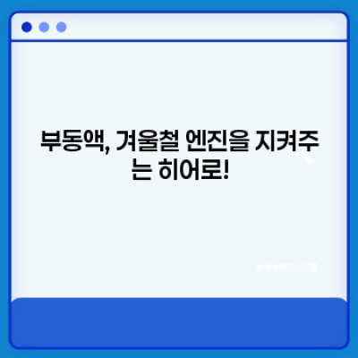 겨울철 자동차 관리, 이것만 알면 끄떡없어요! 꼼꼼 체크리스트 & 실제 사례