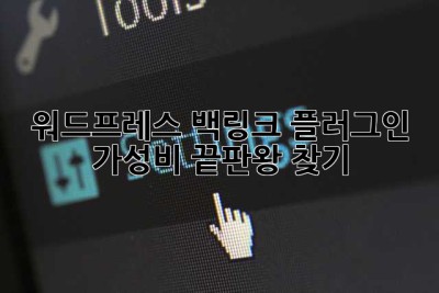 워드프레스 백링크 플러그인, 가성비 끝판왕 찾기! 💸
