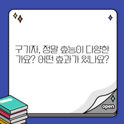 눈 건강부터 면역력까지! 구기자 효능 완벽 정복 가이드 (feat. 최신 연구 결과)