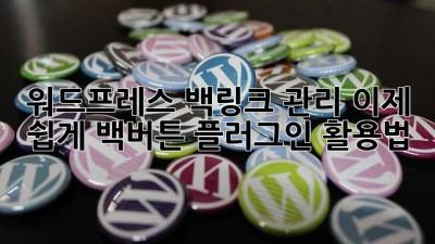 워드프레스 백링크 관리, 이제 쉽게! 백버튼 플러그인 활용법
