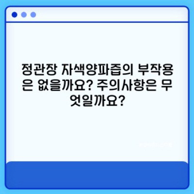 정관장 자색양파즙 효능과 부작용 완벽 가이드: 섭취 방법 및 선택 가이드까지!