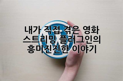 🎬 내가 직접 겪은 영화 스트리밍 플러그인의 흥미진진한 이야기!