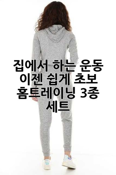 집에서 하는 운동, 이젠 쉽게! 초보 홈트레이닝 3종 세트