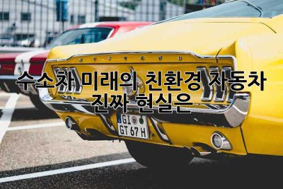 수소차, 미래의 친환경 자동차? 🤔  진짜 현실은?