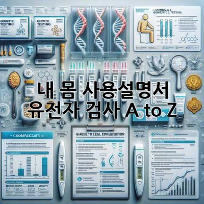 내 몸 사용설명서🧬 유전자 검사 A to Z!
