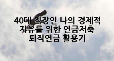 40대 직장인, 나의 경제적 자유를 위한 연금저축 & 퇴직연금 활용기