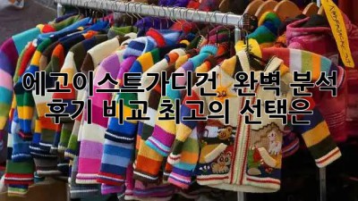 에고이스트가디건 ✨ 완벽 분석 & 후기 비교! 최고의 선택은?