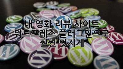 내 영화 리뷰 사이트, 워드프레스 플러그인으로 훨씬 멋지게! ✨
