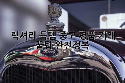럭셔리 득템! 중고 명품 거래 꿀팁 완전정복 ✨