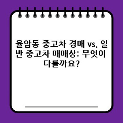 대구 중고차 경매: 율암동에서 나에게 딱 맞는 중고차 찾기 - 완벽 가이드