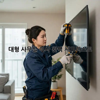 대형 사무실 이사, 완벽 체크리스트!