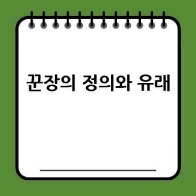 꾼장이란 무엇이며, 어떻게 사용하고 효과적으로 활용할 수 있을까요?