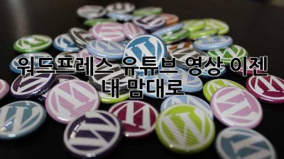 워드프레스 유튜브 영상, 이젠 내 맘대로! ✨