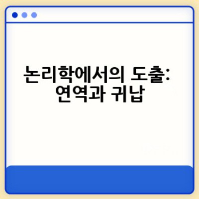 도출이란 무엇일까요? 다양한 분야에서의 도출의 의미와 예시