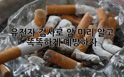 🧬 유전자 검사로 암, 미리 알고 똑똑하게 예방하자! 🛡️